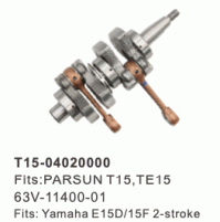 2 STROKE -  T15, TE15- 63V-11400-01- YAMAHA E15D/15F Crankshaft - T15-04020000 - Parsun